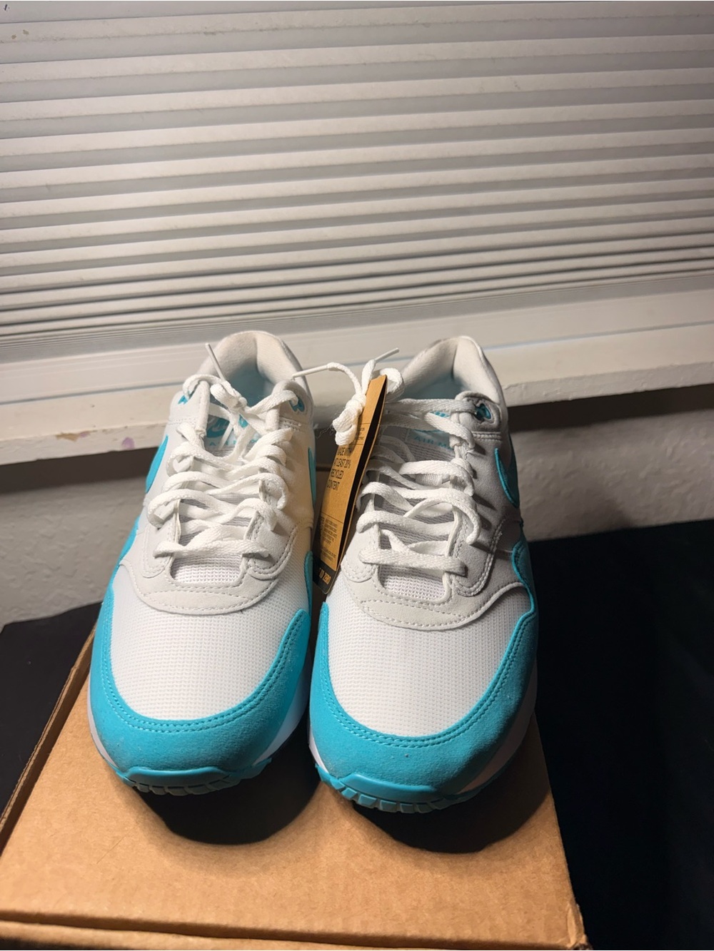 Nike Men's Athletic Sneakers White and Teal